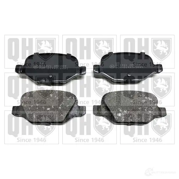 Тормозные колодки, комплект QUINTON HAZELL 650254 236 01 Y0P6X bp1221