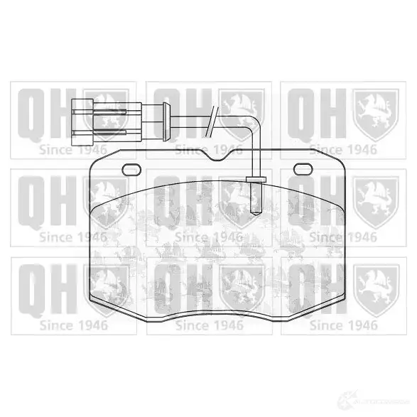 Тормозные колодки, комплект QUINTON HAZELL KZP6J5 2913 9 bp1030 650096 изображение 0