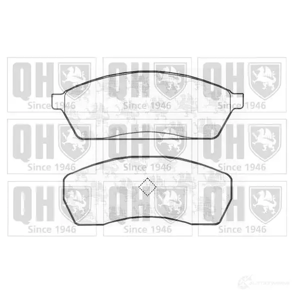 Тормозные колодки, комплект QUINTON HAZELL bp770 23 379 651334 VXSRG7R