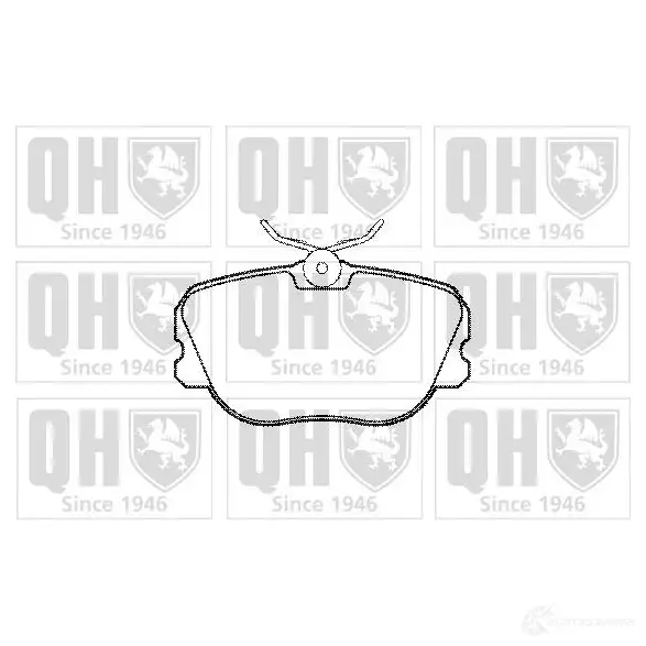 Тормозные колодки, комплект QUINTON HAZELL bp484 2101 0 651103 BOMXF