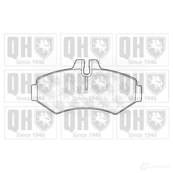 Тормозные колодки, комплект QUINTON HAZELL 2302 1 650277 Z7FZB bp1246