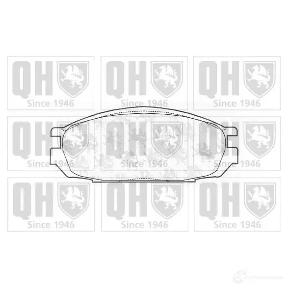 Тормозные колодки, комплект QUINTON HAZELL bp660 90OBEE 2 0098 651254