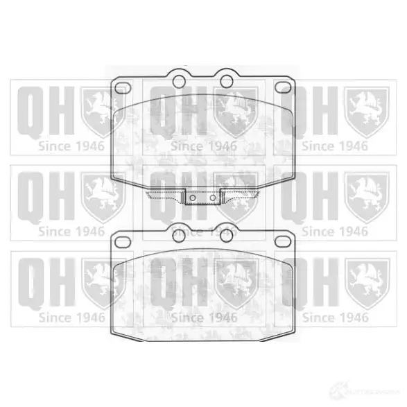 Тормозные колодки, комплект QUINTON HAZELL MYJ58K bp674 20 879 651260 изображение 0