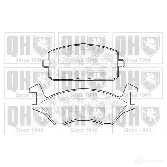 Тормозные колодки, комплект QUINTON HAZELL 650936 20 605 bp214 20606 изображение 0