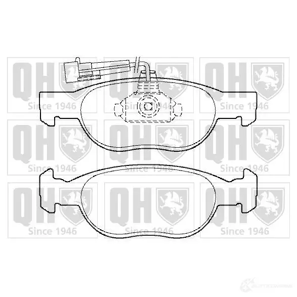 Тормозные колодки, комплект QUINTON HAZELL 0K Z1Z8H 5016593810259 650373 bp1340 изображение 0