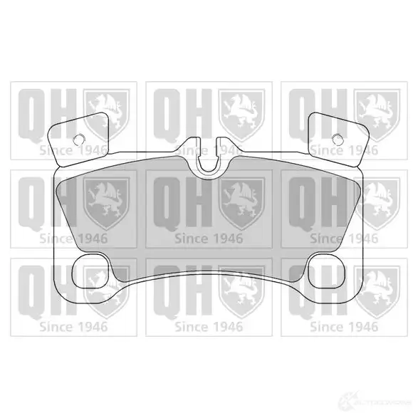 Тормозные колодки, комплект QUINTON HAZELL 650621 VZG395 bp1571 2429 6