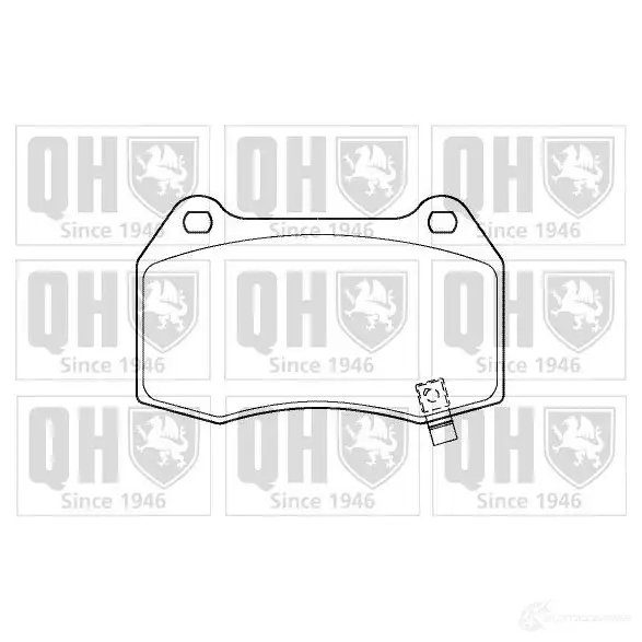 Тормозные колодки, комплект QUINTON HAZELL bp1414 1L59XO 2 3142 650452