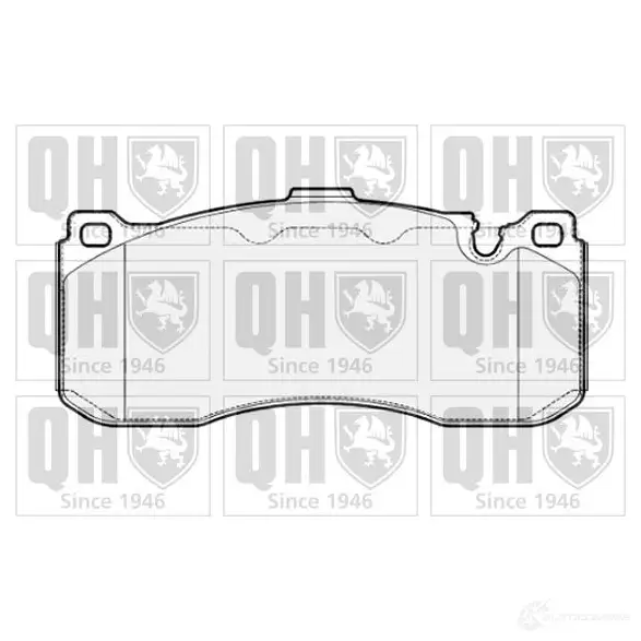 Тормозные колодки, комплект QUINTON HAZELL F6AZVJB 650770 243 16 bp1710