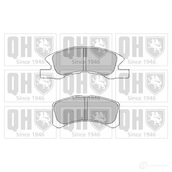 Тормозные колодки, комплект QUINTON HAZELL 650551 S5EDDIG 242 29 bp1507