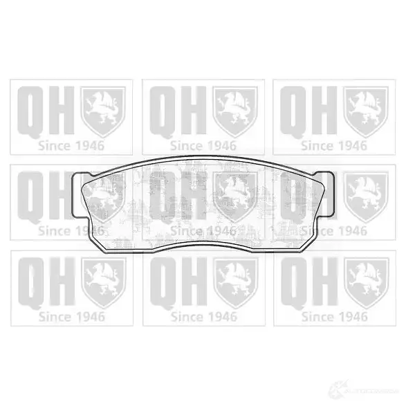 Тормозные колодки, комплект QUINTON HAZELL bp229 650949 TN8F6 209 58 изображение 0