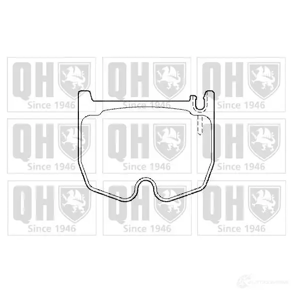 Тормозные колодки, комплект QUINTON HAZELL M2P9D bp1493 650537 239 43 изображение 0