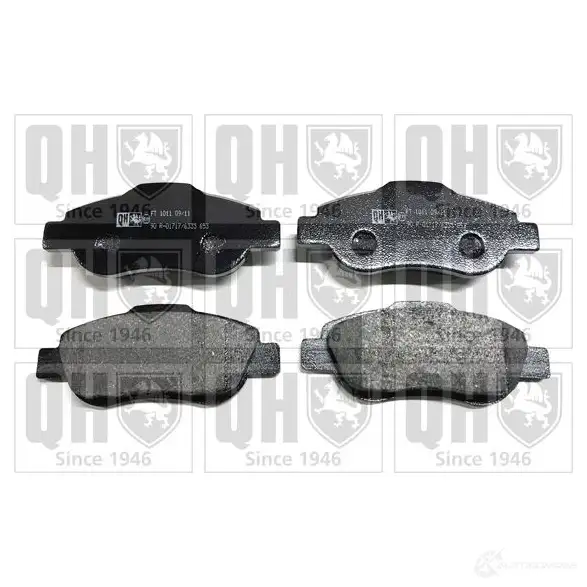 Тормозные колодки, комплект QUINTON HAZELL 650517 bp1475 2407 2 9DSD4