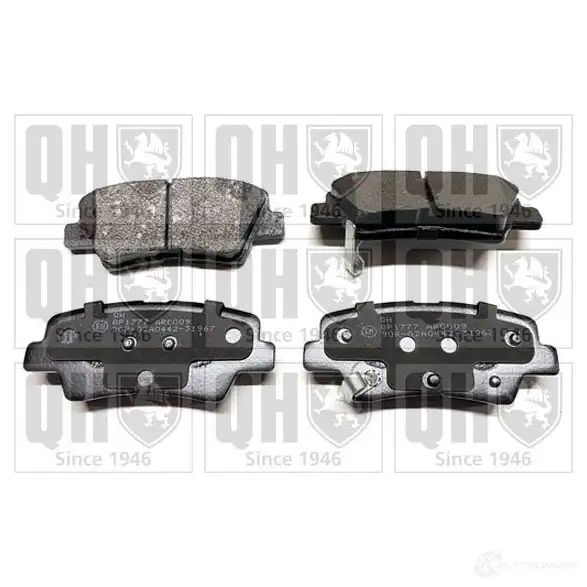 Тормозные колодки, комплект QUINTON HAZELL 650829 K1R 038 5050438307061 bp1777 изображение 0