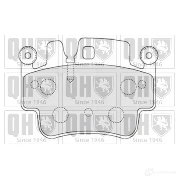 Тормозные колодки, комплект QUINTON HAZELL bp1694 650753 5050438292596 79MQ YDQ изображение 0