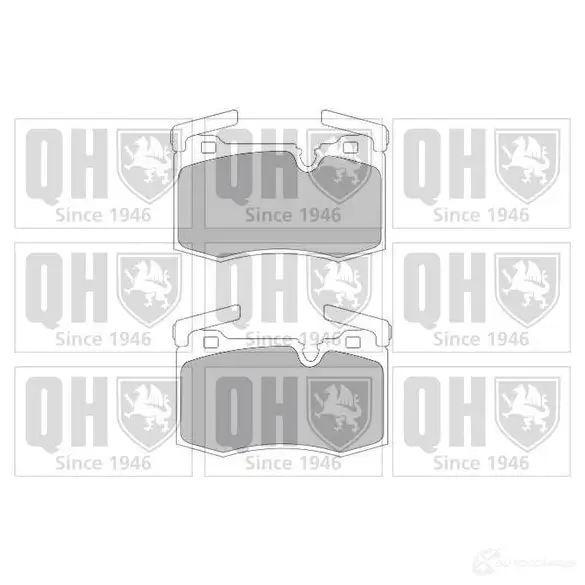 Тормозные колодки, комплект QUINTON HAZELL bp1709 650769 RH0DZ 2 4478