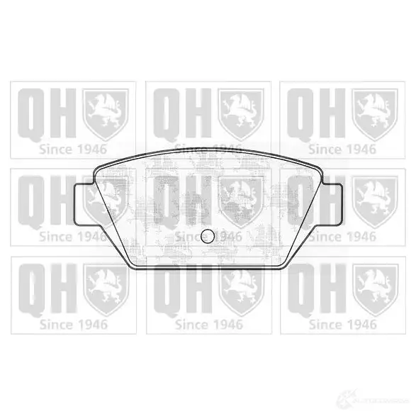 Тормозные колодки, комплект QUINTON HAZELL bp513 651143 KP4U4 211 25