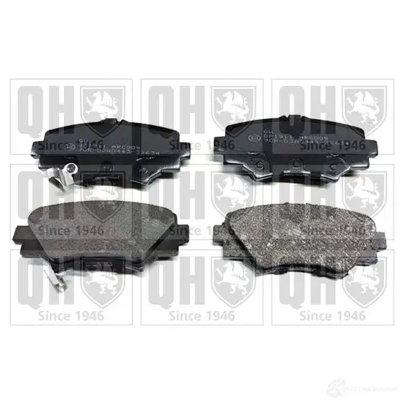 Тормозные колодки, комплект QUINTON HAZELL I ABGR bp1911 1437975241