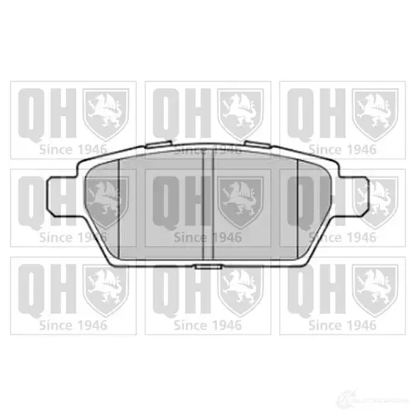 Тормозные колодки, комплект QUINTON HAZELL R4314 75 650837 5050438307108 bp1787