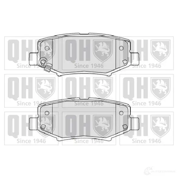 Тормозные колодки, комплект QUINTON HAZELL 650767 bp1707 24 602 24603 изображение 0