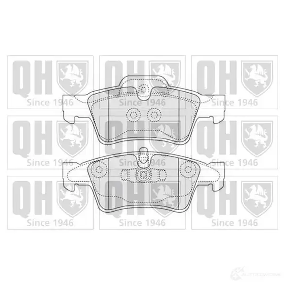 Тормозные колодки, комплект QUINTON HAZELL bp1525 650571 2 3923 0WL3V0