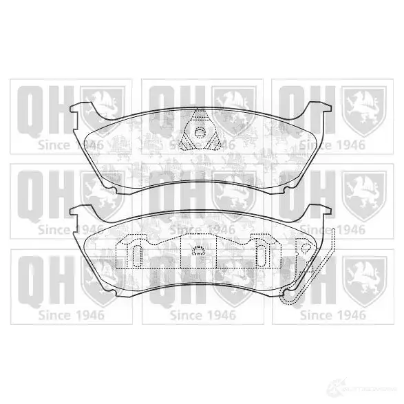 Тормозные колодки, комплект QUINTON HAZELL 2318 9 650168 bp1135 L1DAWQ