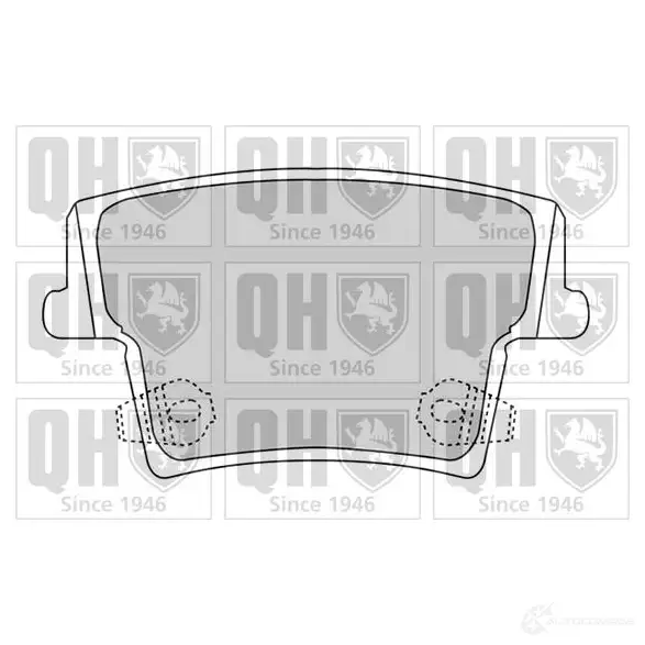Тормозные колодки, комплект QUINTON HAZELL 2416 3 650581 RC560YV bp1534