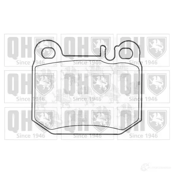 Тормозные колодки, комплект QUINTON HAZELL bp1248 650279 2 3157 A9I3L