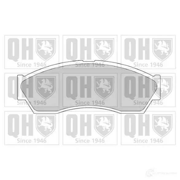 Тормозные колодки, комплект QUINTON HAZELL bp1691 650750 24 555 H2JYYLX