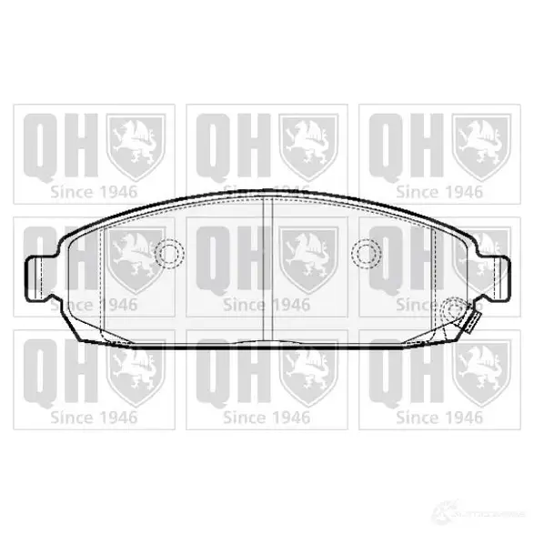 Тормозные колодки, комплект QUINTON HAZELL GLJBJ 650556 bp1511 242 50 изображение 0