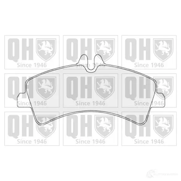 Тормозные колодки, комплект QUINTON HAZELL bp1553 292 17 ACKD93A 650601