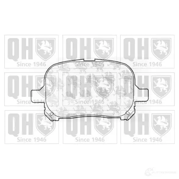 Тормозные колодки, комплект QUINTON HAZELL bp1060 GVMDTXL 650116 2351 3
