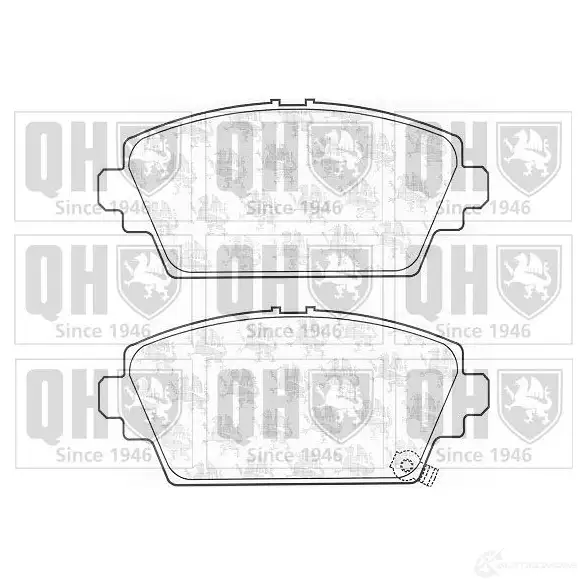 Тормозные колодки, комплект QUINTON HAZELL 650143 bp1092 X6OSGS 2309 4