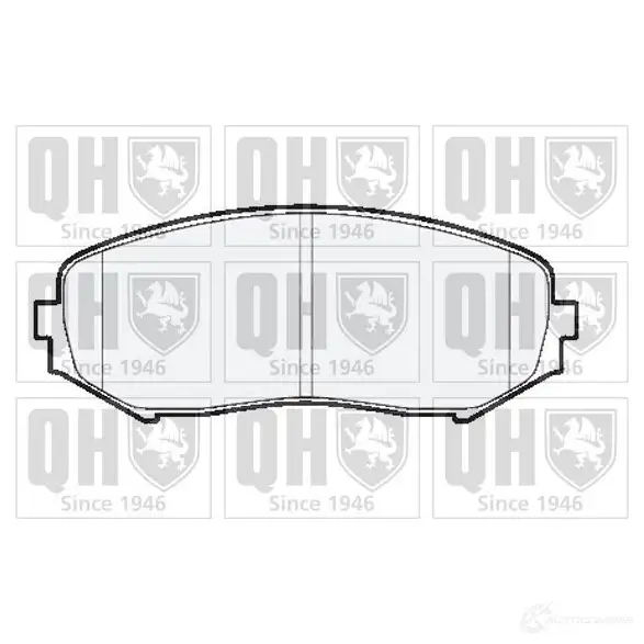 Тормозные колодки, комплект QUINTON HAZELL 6086H 650593 bp1545 2434 6