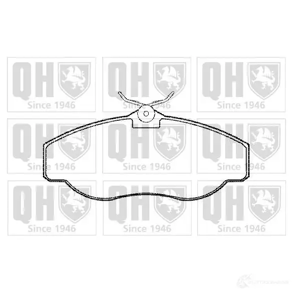 Тормозные колодки, комплект QUINTON HAZELL WSH8LB 651452 23 452 bp959