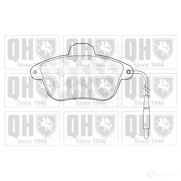 Тормозные колодки, комплект QUINTON HAZELL 2 1507 LGSK2W 651279 bp700