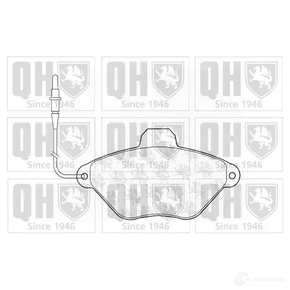 Тормозные колодки, комплект QUINTON HAZELL bp610 2 1632 ZU7IM 651236