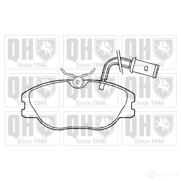 Тормозные колодки, комплект QUINTON HAZELL 651086 2107 4 21147 bp460