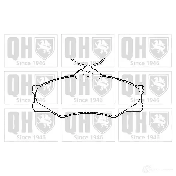 Тормозные колодки, комплект QUINTON HAZELL 651109 2 0979 ICLUZIV bp492