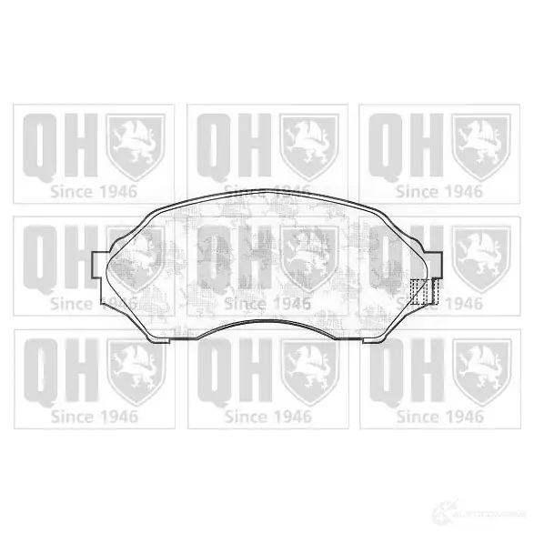 Тормозные колодки, комплект QUINTON HAZELL bp1094 L9G76GS 650145 234 90