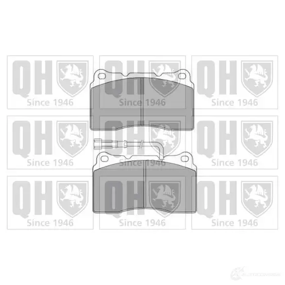 Тормозные колодки, комплект QUINTON HAZELL bp1501 23 092 23110 650545