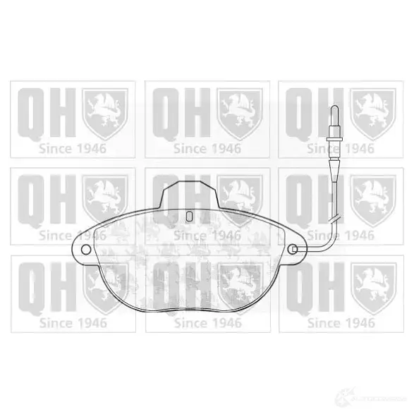 Тормозные колодки, комплект QUINTON HAZELL HTY0WJE 2 3146 651441 bp923