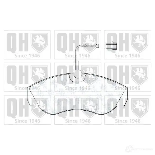Тормозные колодки, комплект QUINTON HAZELL bp1330 23603 650364 21 799 изображение 0