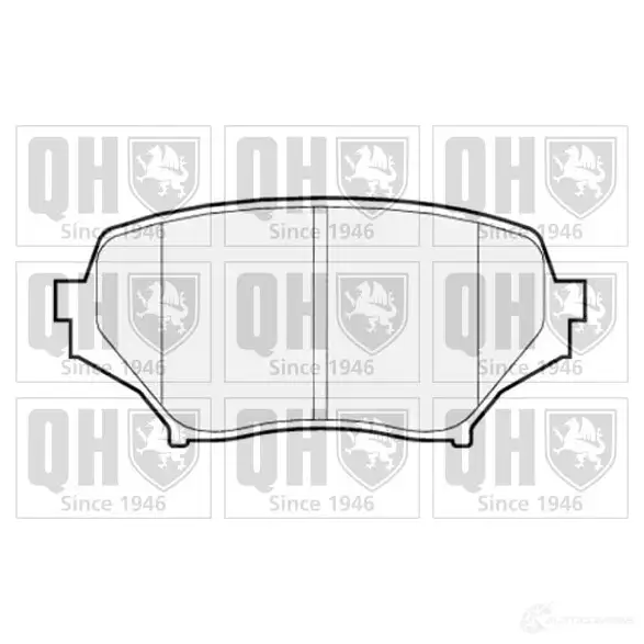 Тормозные колодки, комплект QUINTON HAZELL FHHBH bp1522 242 97 650568