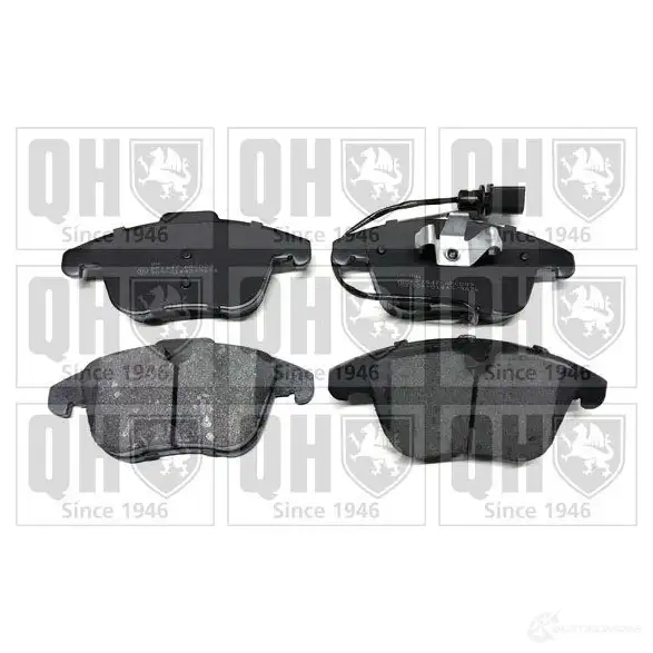 Тормозные колодки, комплект QUINTON HAZELL 650703 bp1647 24 332 24333