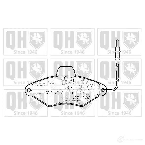 Тормозные колодки, комплект QUINTON HAZELL 2 1631 651223 1XOLM bp597