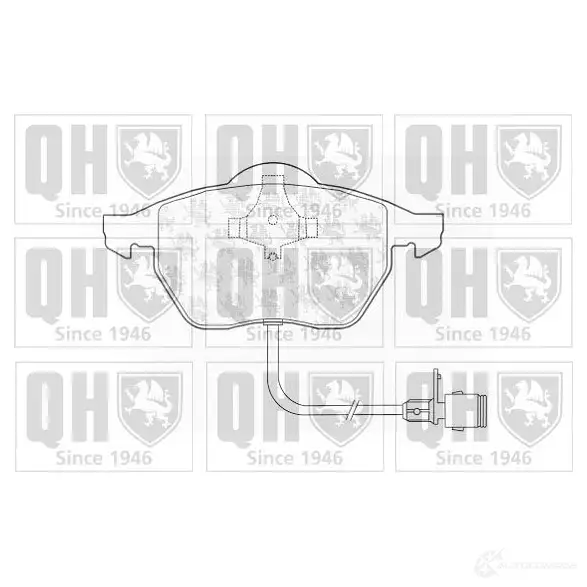 Тормозные колодки, комплект QUINTON HAZELL 651272 bp691 206 76 20678