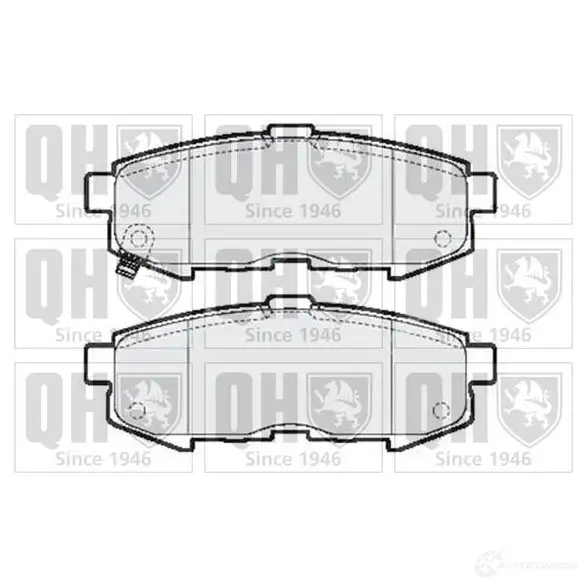 Тормозные колодки, комплект QUINTON HAZELL H8X3C bp1610 2421 5 650663