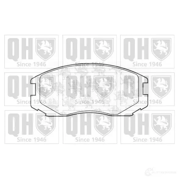 Тормозные колодки, комплект QUINTON HAZELL 6FLEJ 650207 bp1175 2165 0