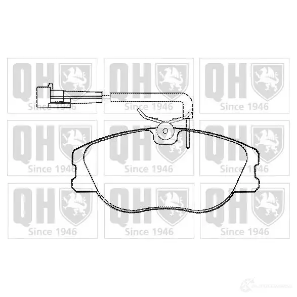 Тормозные колодки, комплект QUINTON HAZELL 21383 2114 7 651365 bp830 изображение 0