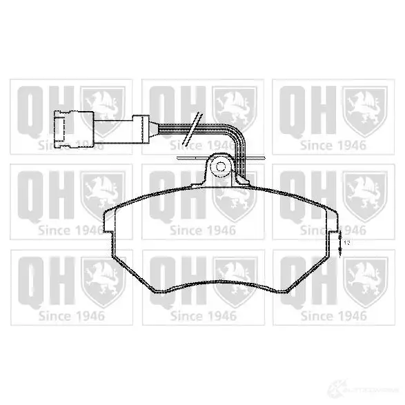 Тормозные колодки, комплект QUINTON HAZELL 2077 9 YBNSZ7U bp1159 650190